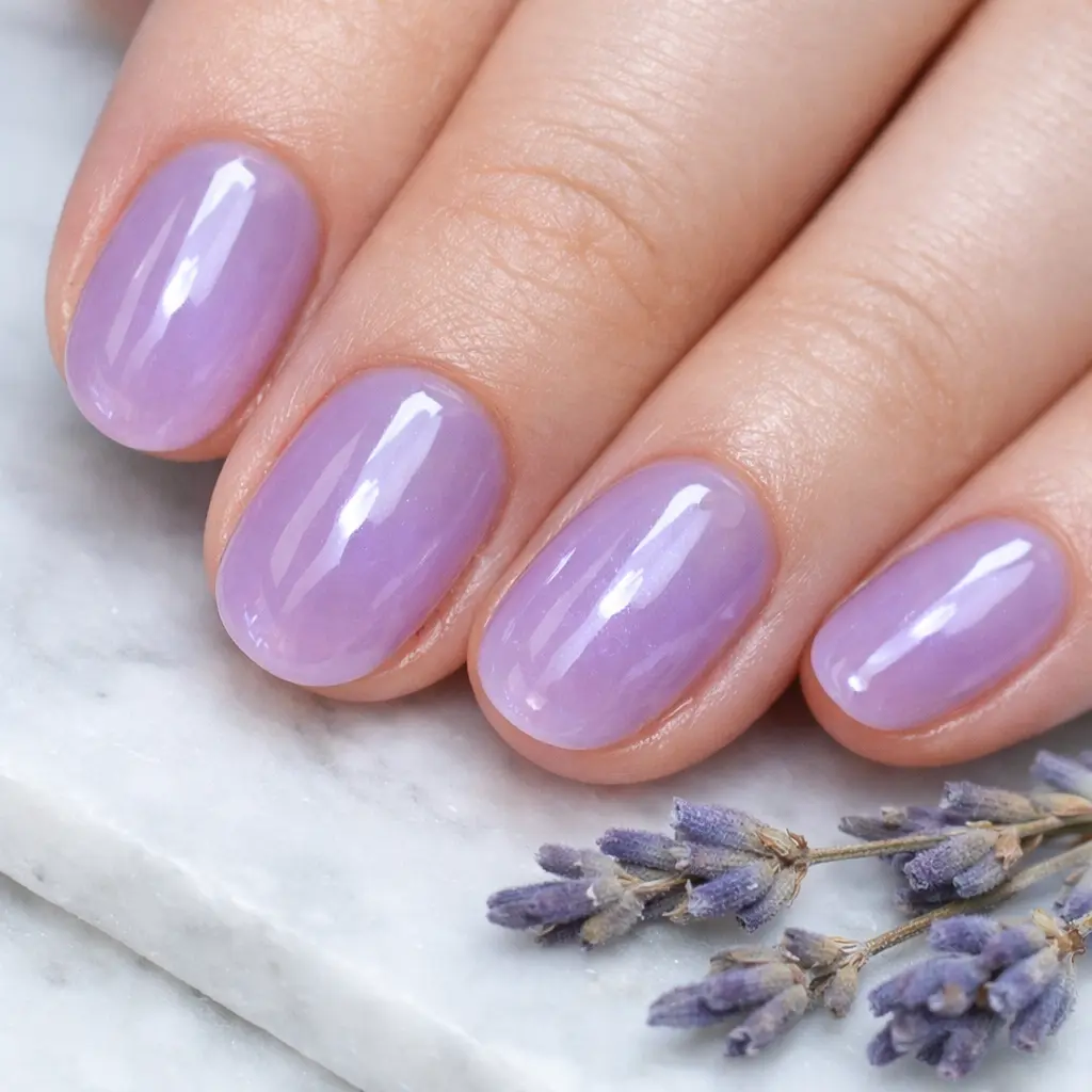 Lavender Jelly Nails