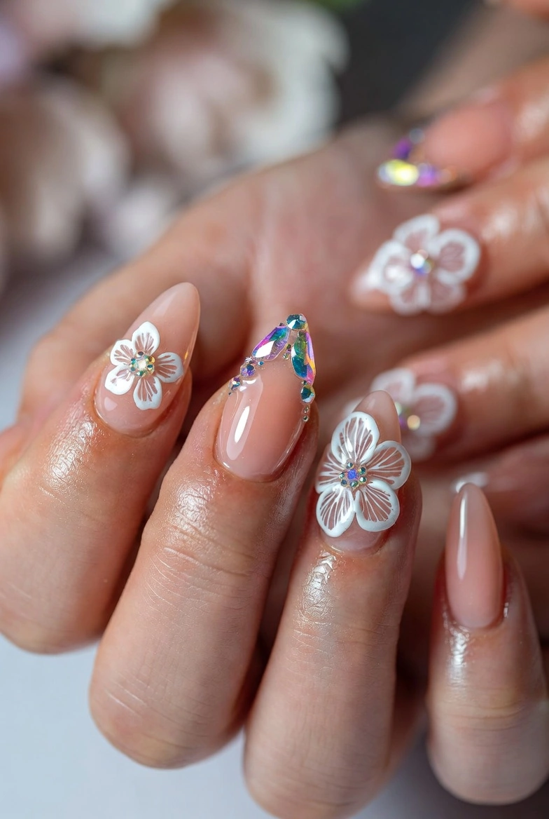  spring break nail trends 3D Nail Art and Embellishments
