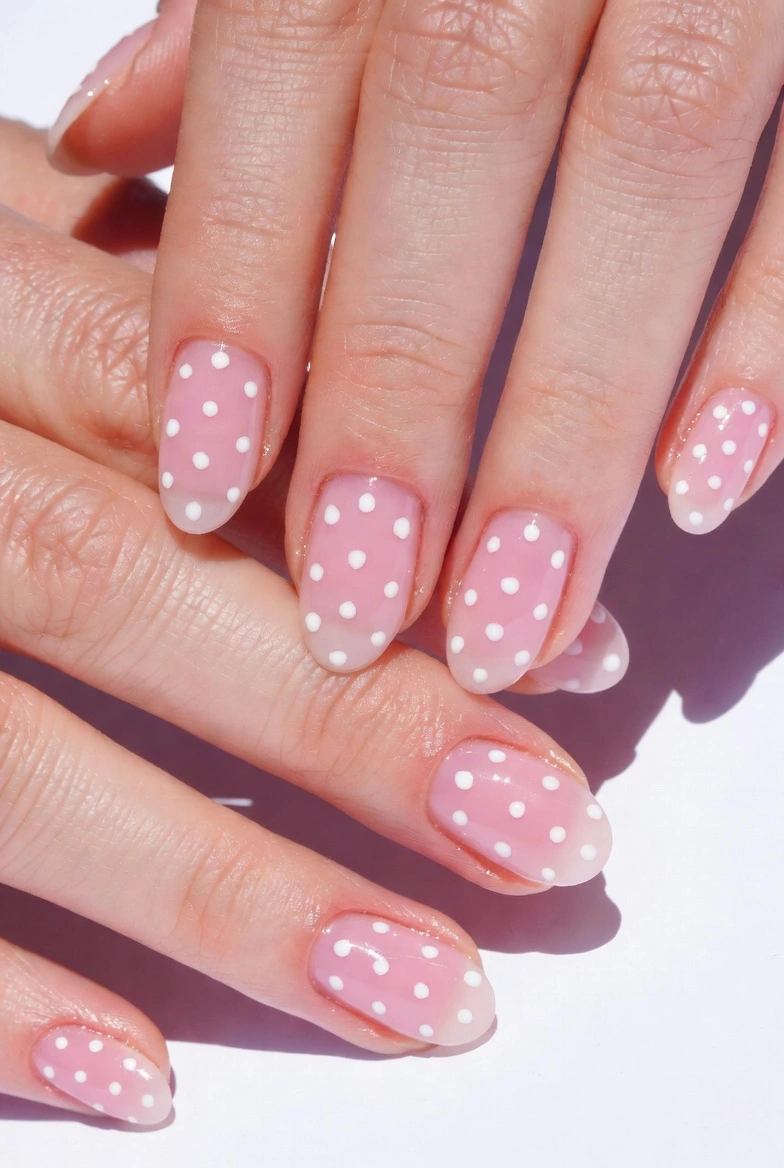 spring break nail trends  Polka Dot Nail Ar