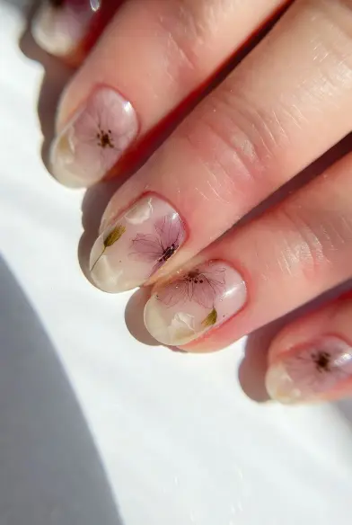 spring break nail trends Blooming Gel Nails