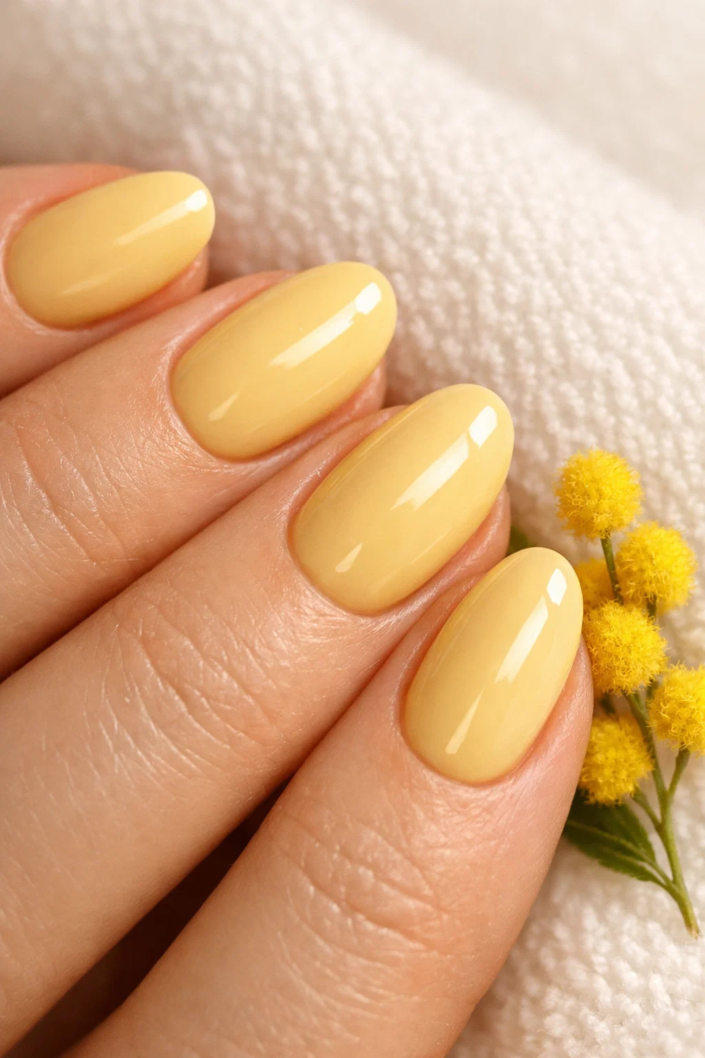 Butter Yellow Nails