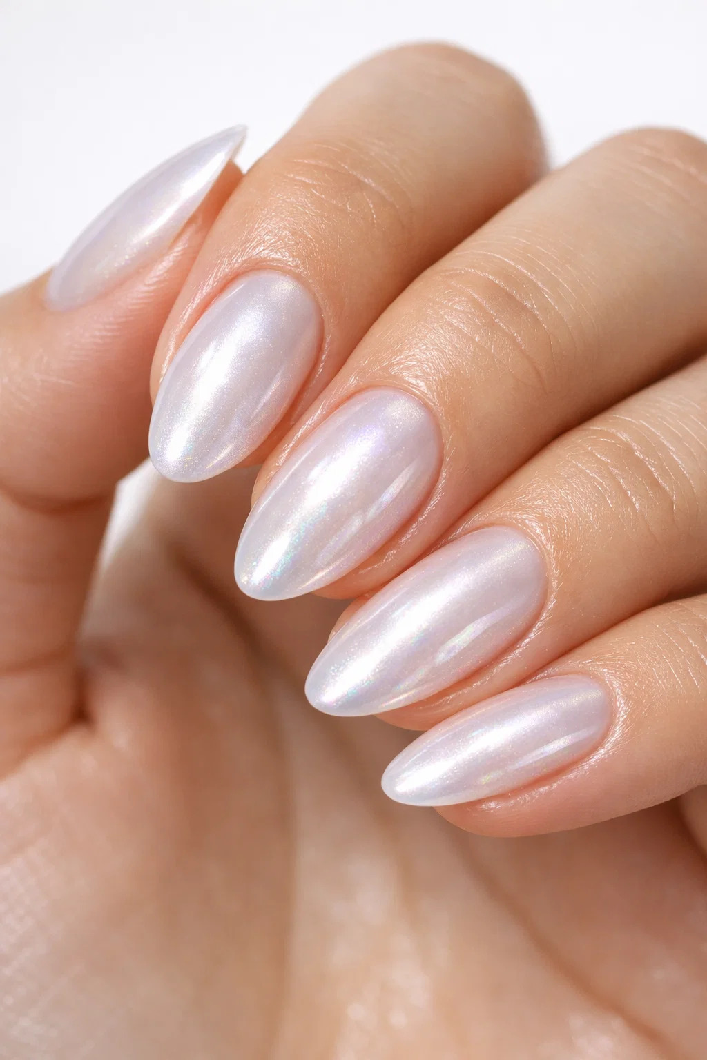 spring break nail trends Glazed Donut Chrome Nails
