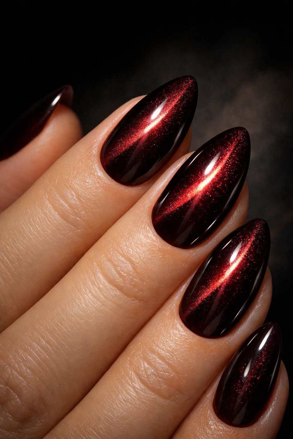 spring break nail trends  Cat-Eye Magnetic Polish
